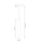 Milagro Magnetic track pendant tube 5mm 5W 4000K ML2157