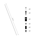 Milagro Zawiesie do szyny magnetic track 5mm ML2164