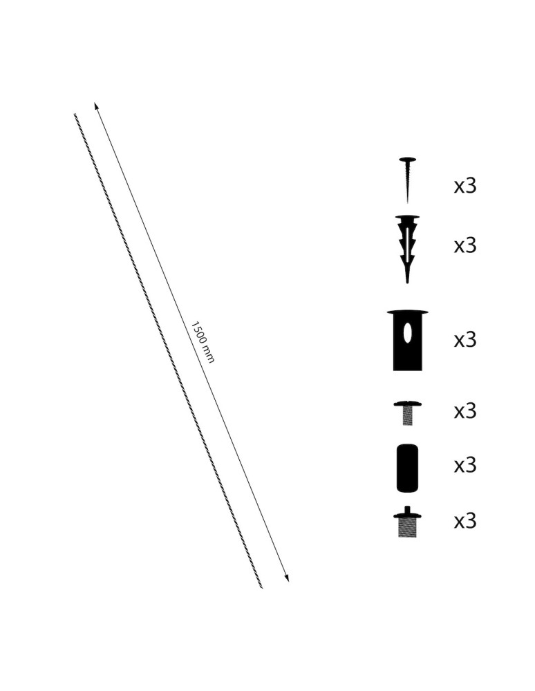 Milagro Zawiesie do szyny magnetic track 5mm ML2164