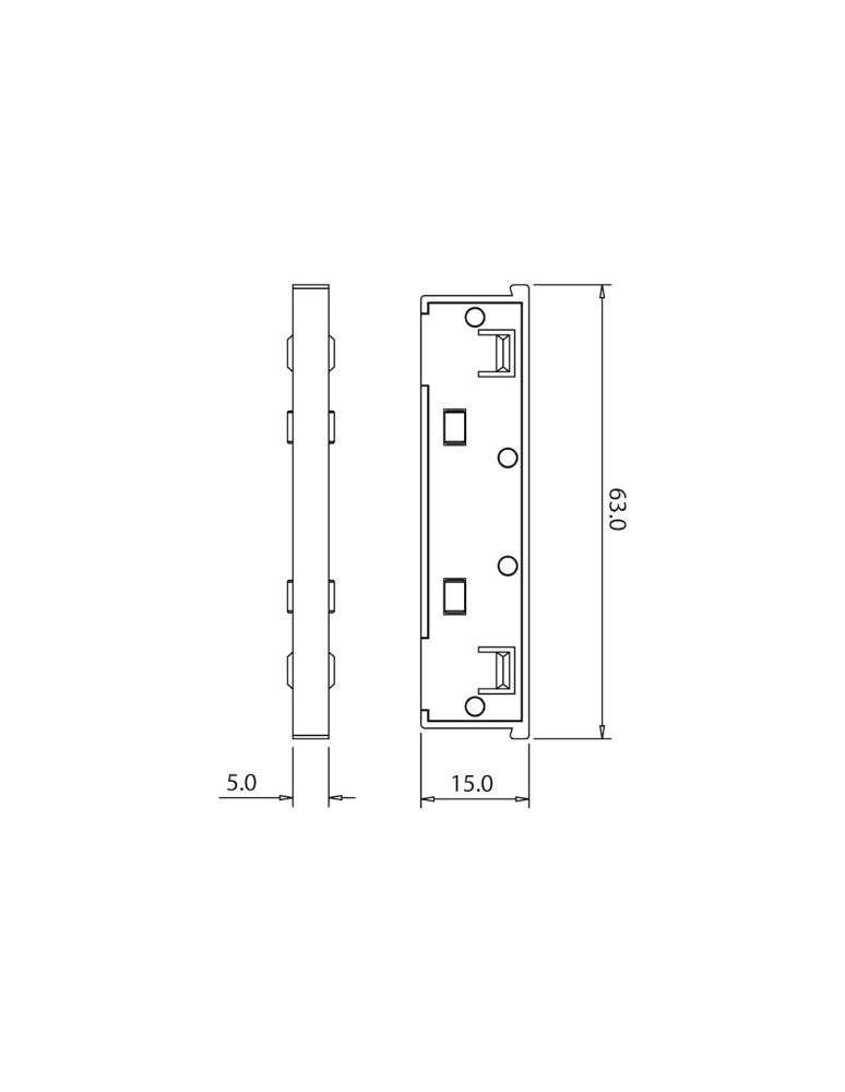 Milagro Łącznik prosty magnetic track 5mm ML2169