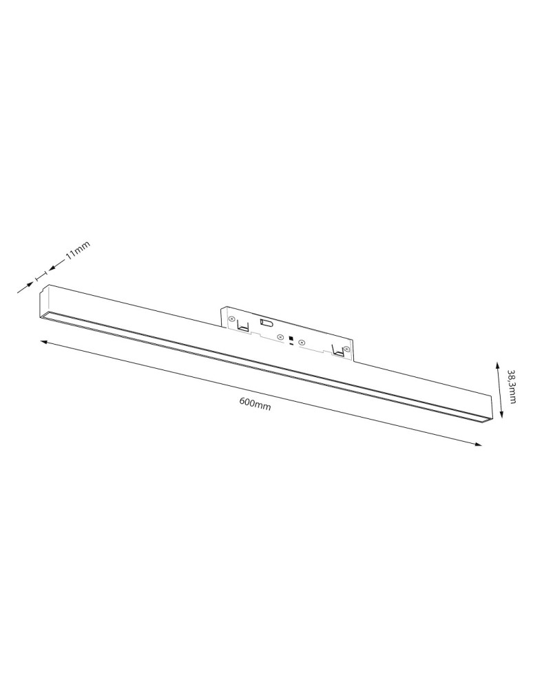 Milagro Magnetic track 10mm 20W 3000-6000K ML2175