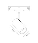 Milagro Magnetic track 10mm 6W 3000-6000K ML2177