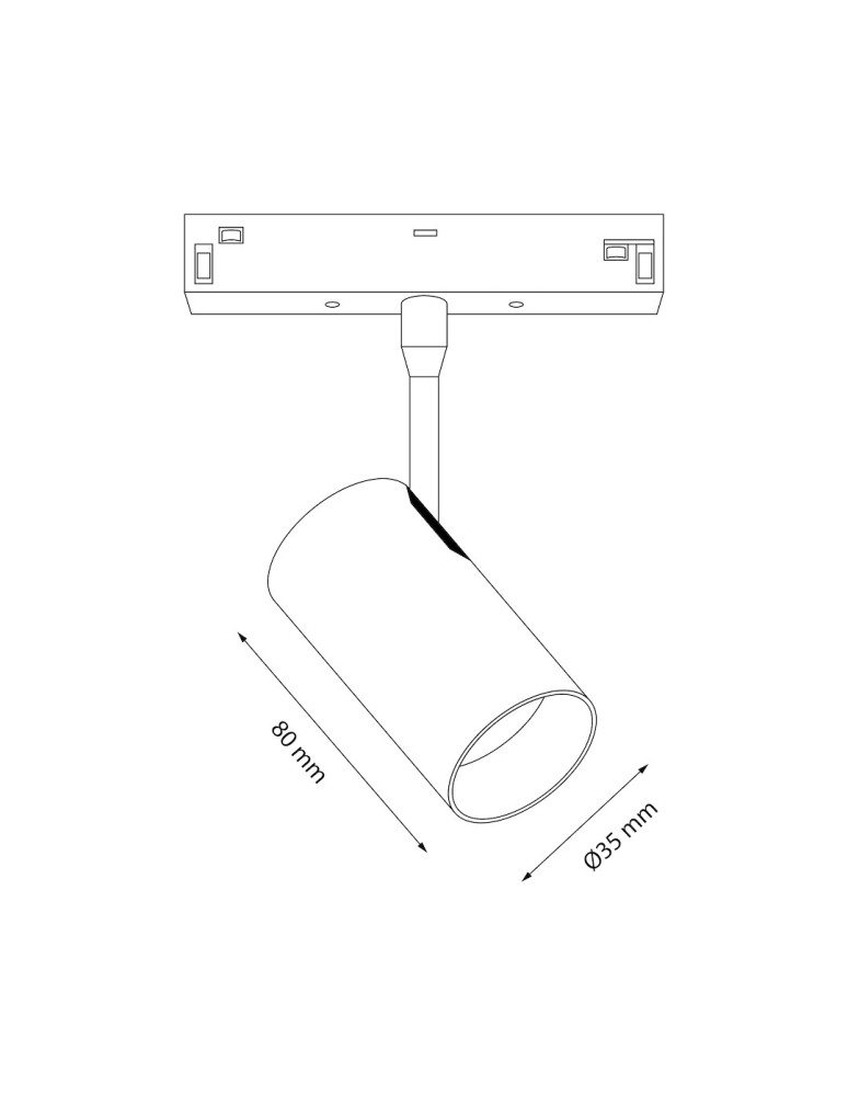 Milagro Magnetic track 10mm 6W 3000-6000K ML2177