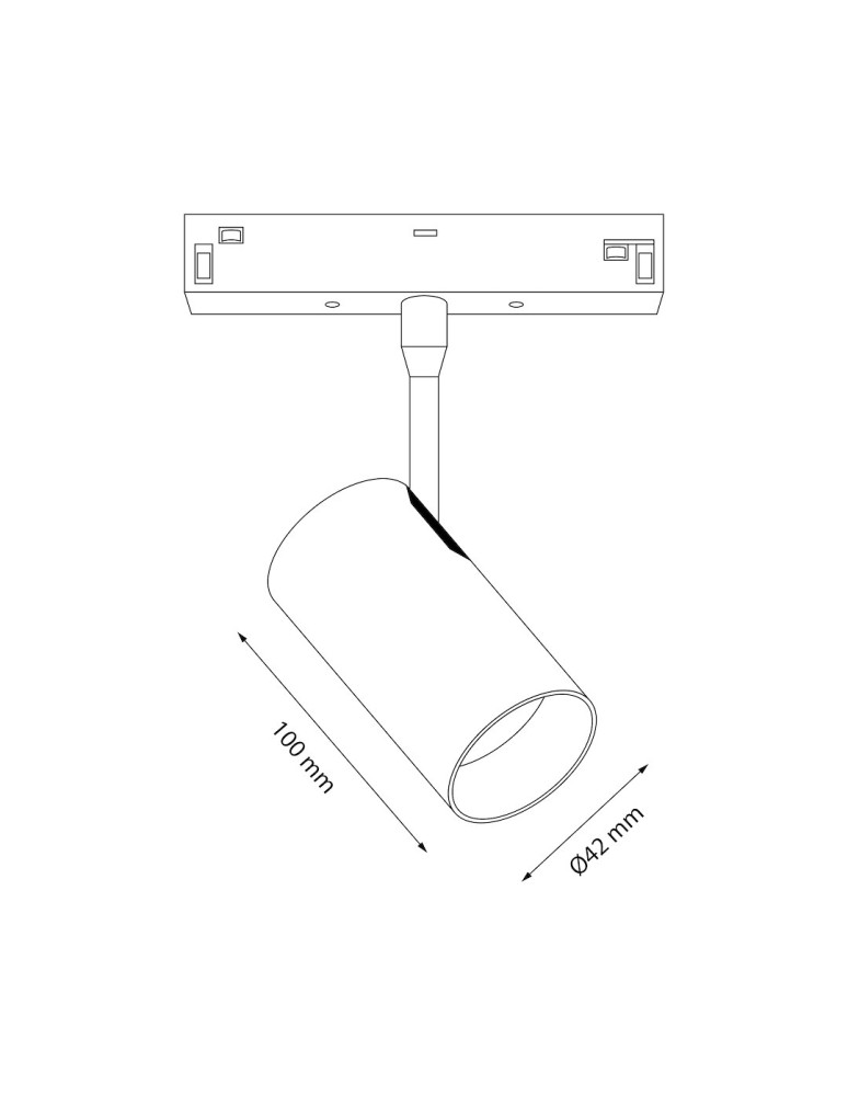 Milagro Magnetic track 10mm 12W 3000-6000K ML2178