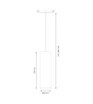 Milagro Magnetic track pendant 10mm 7W 3000-6000K ML2179