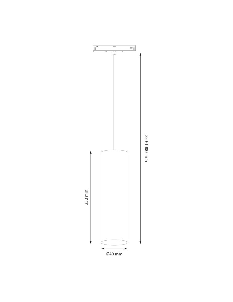 Milagro Magnetic track pendant 10mm 7W 3000-6000K ML2179