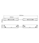Milagro Łącznik prosty magnetic track 10mm ML2190