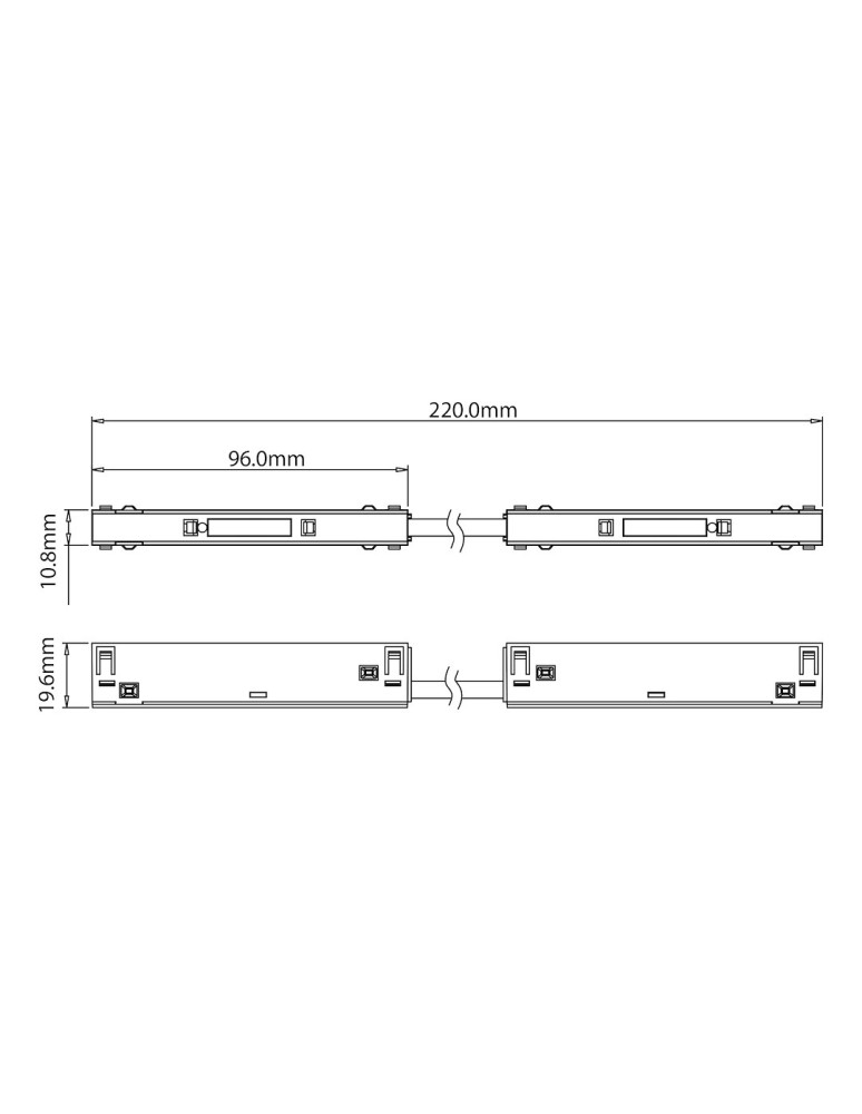 Milagro Łącznik narożny magnetic track 10mm ML2191 Milagro Łącznik narożny magnetic track 10mm ML2191