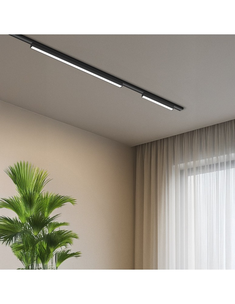 Milagro Slim Magnetic Track Czarny 23cm 10W LED Tuya CCT ML2195