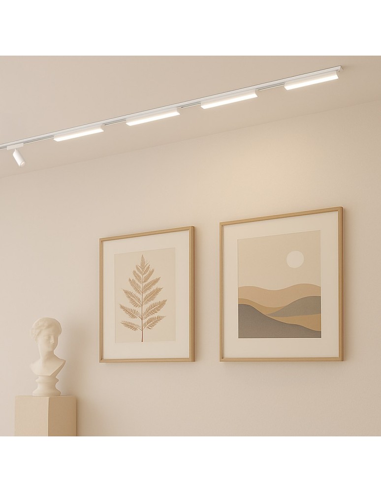 Milagro Slim Magnetic Track Biały 23cm 10W LED Tuya CCT ML2196