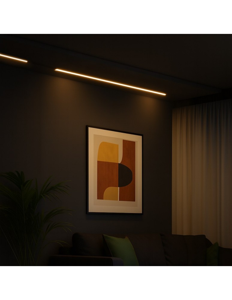 Milagro Slim Magnetic Track Czarny 91cm 30W LED Tuya CCT ML2199