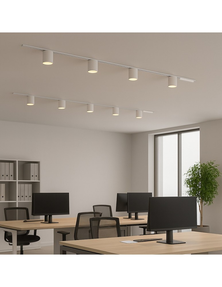 Milagro Slim Magnetic Track Biały tube 6W LED Tuya CCT ML2202