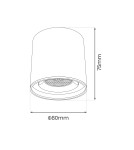 Milagro Slim Magnetic Track Biały tube 6W LED Tuya CCT ML2202