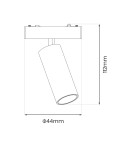 Milagro Slim Magnetic Track Czarny Spot 9W LED Tuya CCT ML2203