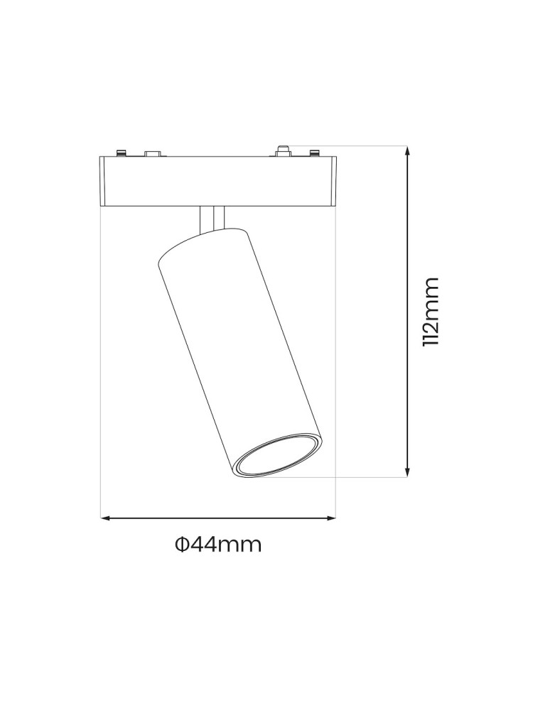 Milagro Slim Magnetic Track Biały spot 9W LED Tuya CCT ML2204