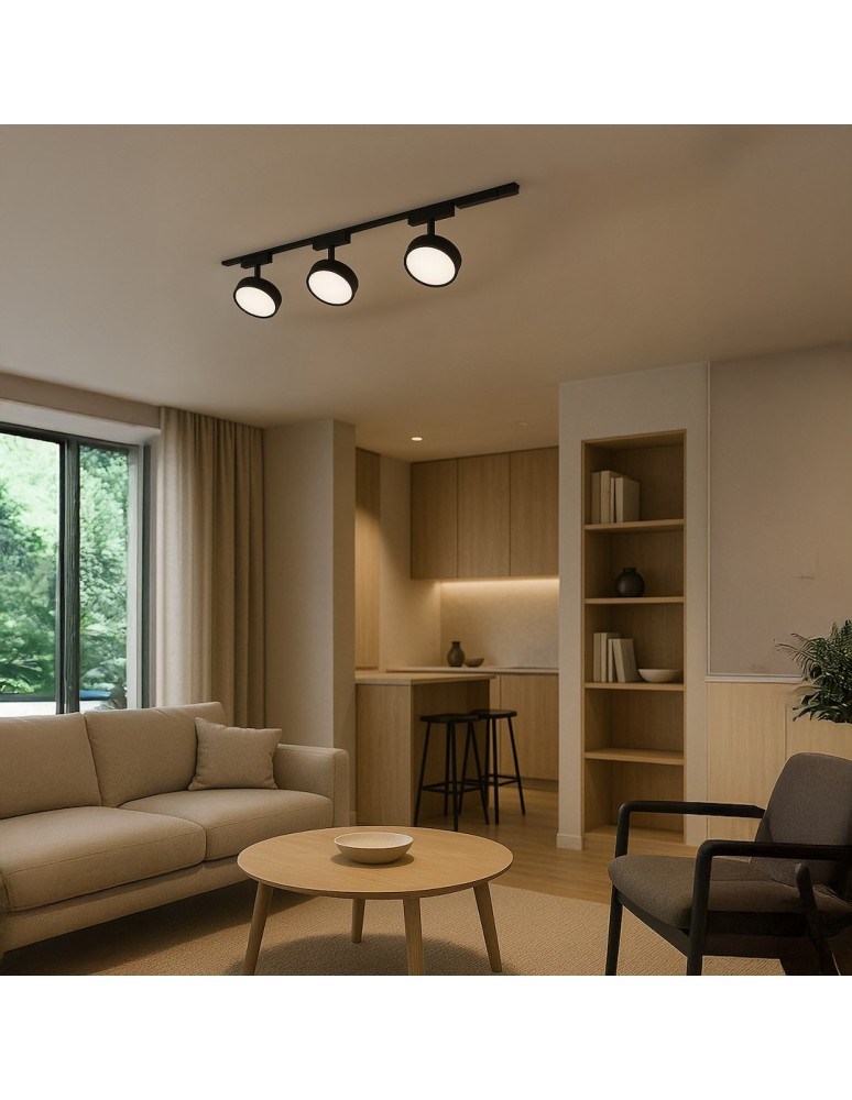 Milagro Slim Magnetic Track Czarny 9W LED Tuya CCT ML2205