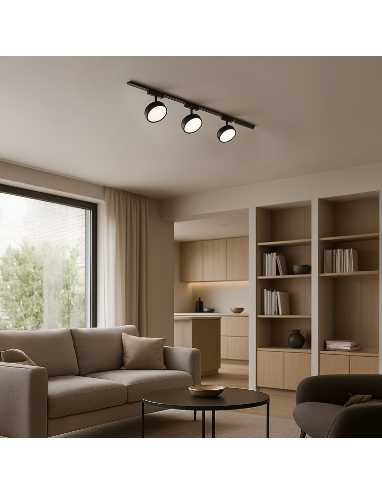 Milagro Slim Magnetic Track Czarny 9W LED Tuya CCT ML2205