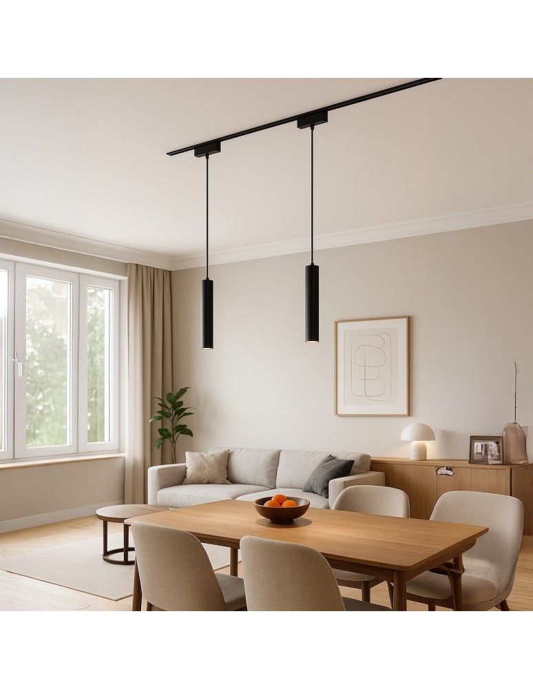 Milagro Slim Magnetic Track Czarny Pendant 6W LED Tuya CCT ML2207