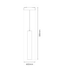 Milagro Slim Magnetic Track Biały pendant 6W LED Tuya CCT ML2208