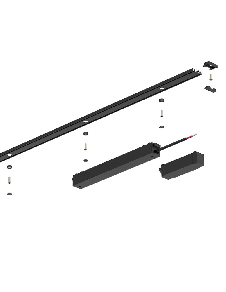 Milagro Slim Magnetic Track Szyna Natynk Czarny 100cm + zaślepki ML2209