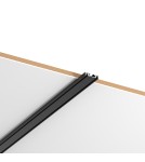 Milagro Slim Magnetic Track Szyna Natynk Czarny 200cm + zaślepki ML2211