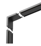 Milagro Slim Magnetic Track Narożnik Czarny dół L ML2213