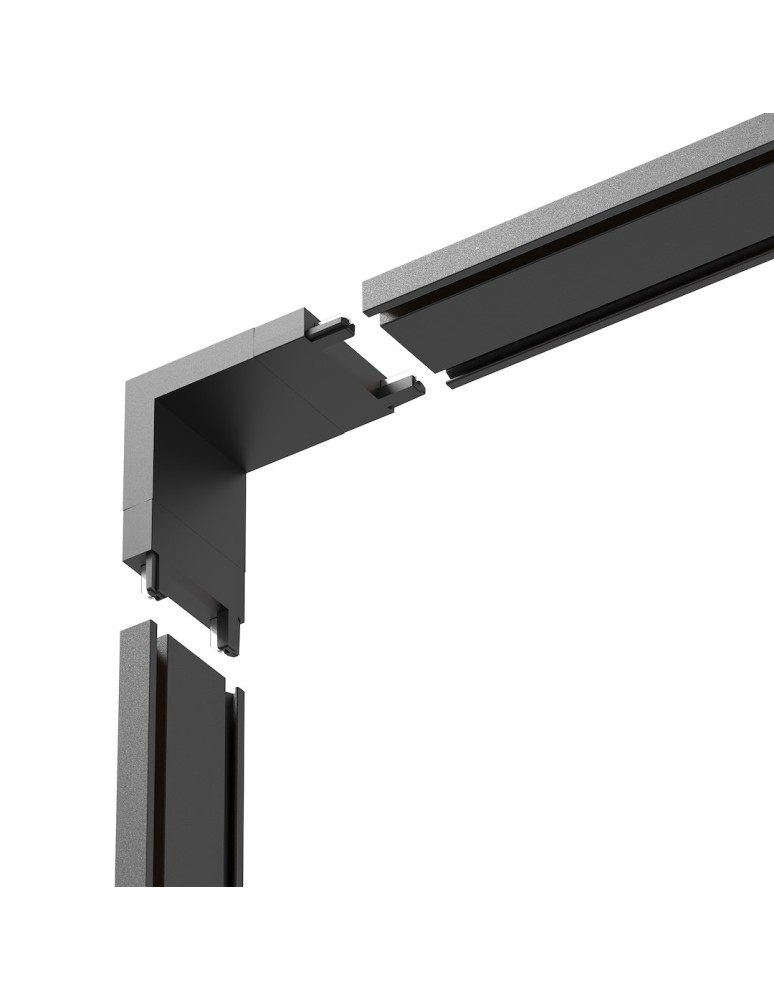 Milagro Slim Magnetic Track Narożnik Czarny dół L ML2213