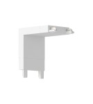 Milagro Slim Magnetic Track Narożnik Biały dół L ML2214