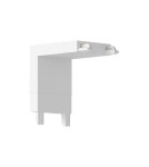 Milagro Slim Magnetic Track Narożnik Biały dół L ML2214