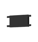 Milagro Slim Magnetic Track Czarny Łącznik Szyn Prosty ML2215