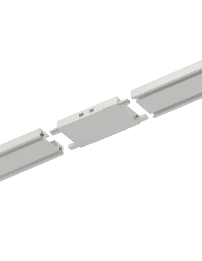 Milagro Slim Magnetic Track Biały Łącznik Szyn Prosty ML2216