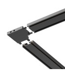 Milagro Slim Magnetic Track Czarny Łącznik Szyn L ML2217