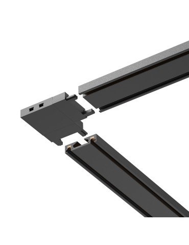 Milagro Slim Magnetic Track Czarny Łącznik Szyn L ML2217 - produkt 2