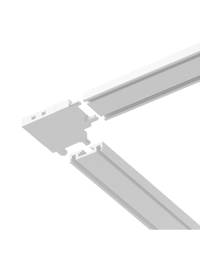 Milagro Slim Magnetic Track Biały Łącznik Szyn L ML2218