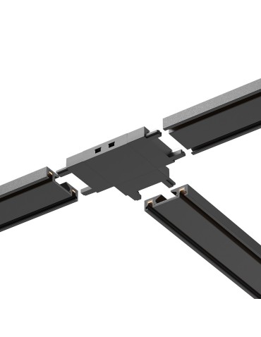 Milagro Slim Magnetic Track Czarny Łącznik Szyn T ML2219 - produkt 2