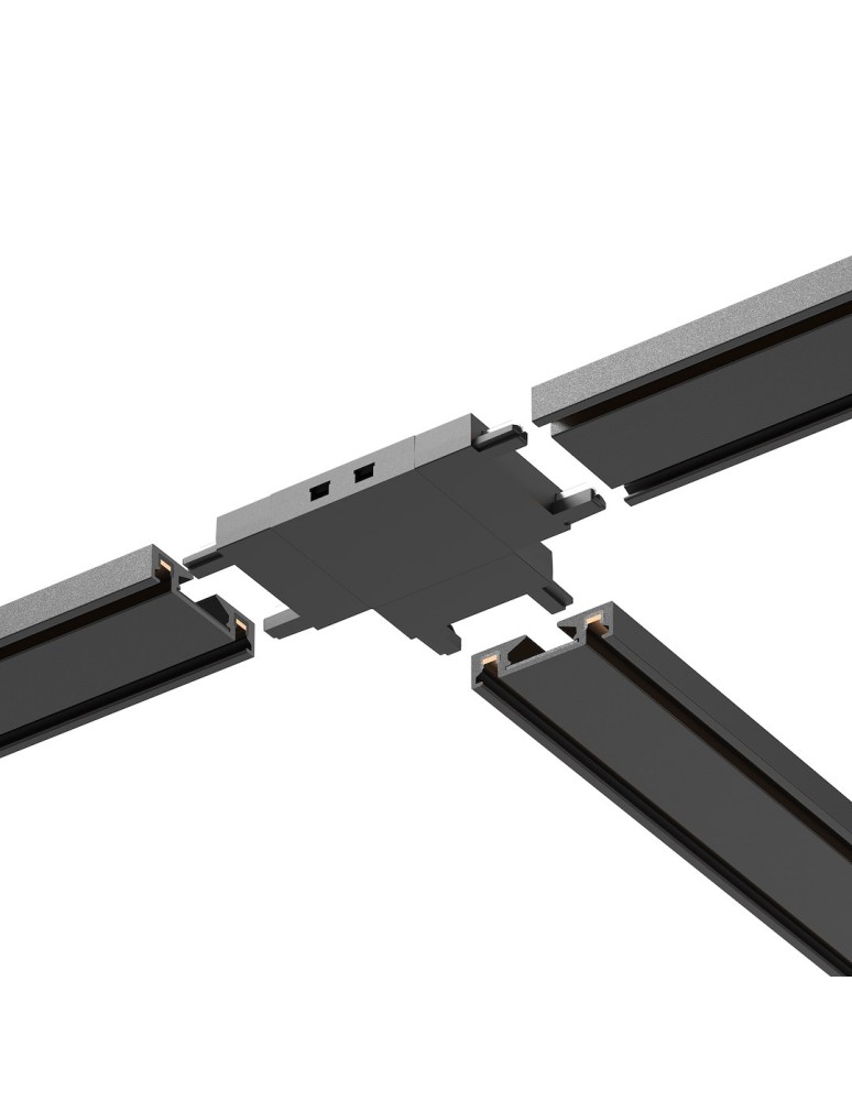 Milagro Slim Magnetic Track Czarny Łącznik Szyn T ML2219