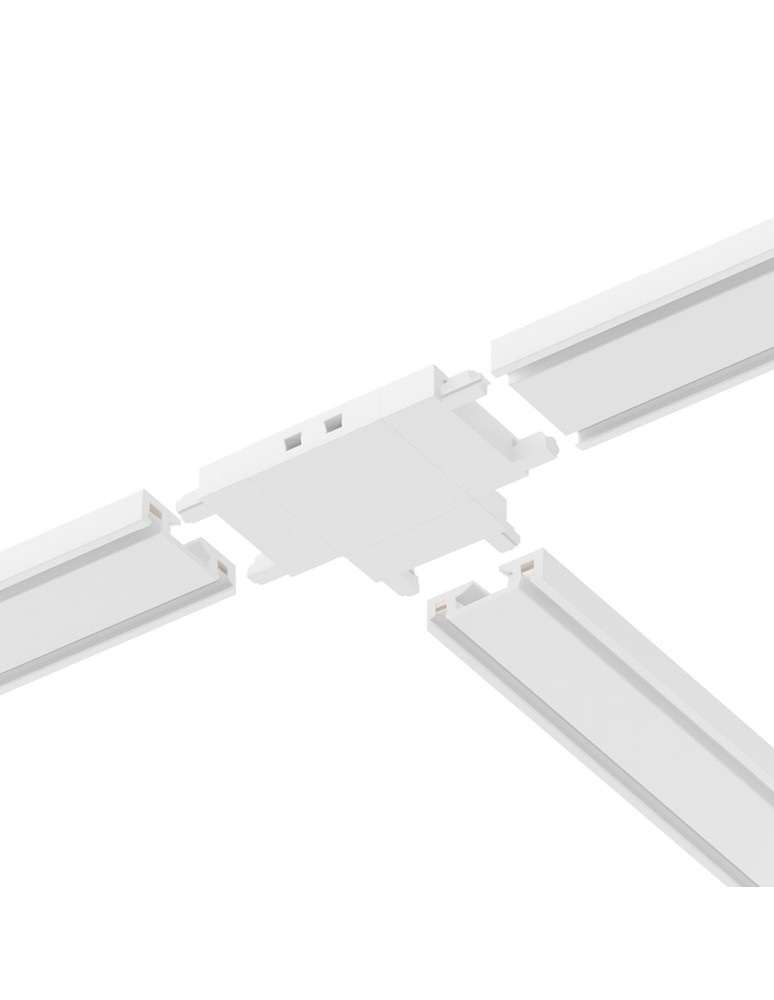 Milagro Slim Magnetic Track Biały Łącznik Szyn T ML2220