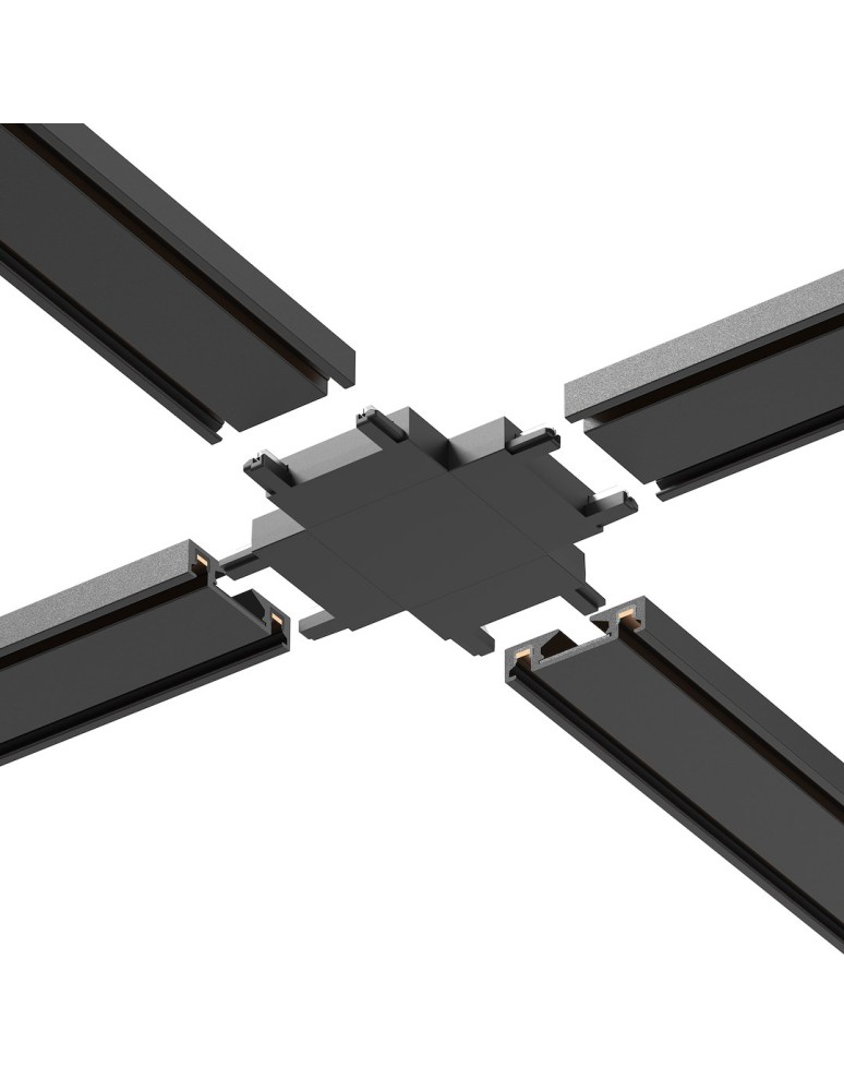 Milagro Slim Magnetic Track Czarny Łącznik Szyn + ML2221