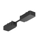 Milagro Slim Magnetic Track Czarny Łącznik podwójny z kablem krótkim ML2223