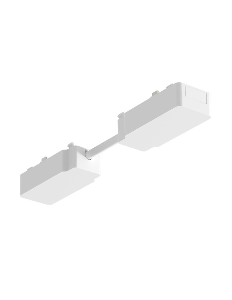 Milagro Slim Magnetic Track Biały Łącznik Podwójny z Kablem krótkim ML2224