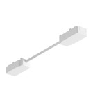 Milagro Slim Magnetic Track Biały Łącznik Podwójny z Kablem długim ML2226