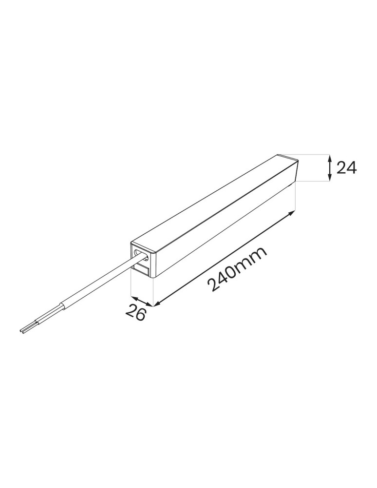 Milagro Slim Magnetic Track Biały Zasilacz 100W 24V ML2228