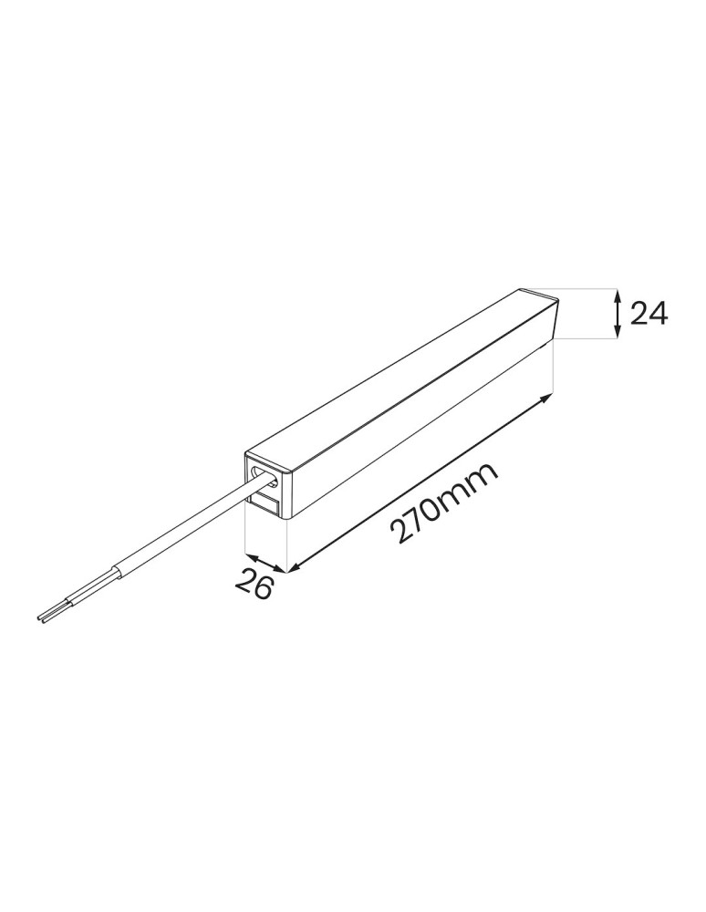 Milagro Slim Magnetic Track Biały Zasilacz 200W 24V ML2230