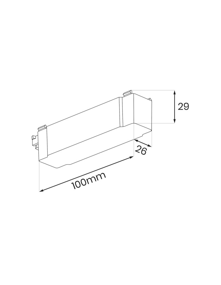 Milagro Slim Magnetic Track Biały Wire storage ML2232