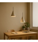 Milagro Lampa wisząca CAPITAL TAUPE Ø17cm 1xGX53 MLP2468