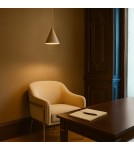 Milagro Lampa wisząca CAPITAL TAUPE Ø17cm 1xGX53 MLP2468