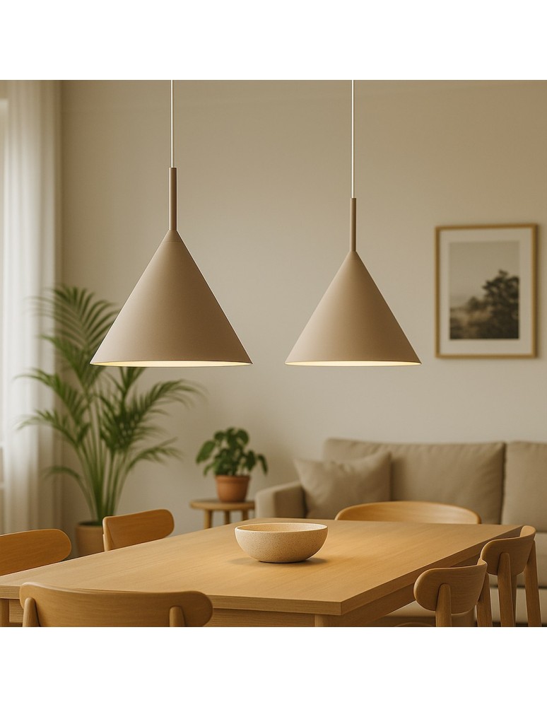 Milagro Lampa wisząca CAPITAL TAUPE Ø32cm 1xGX53 MLP2469