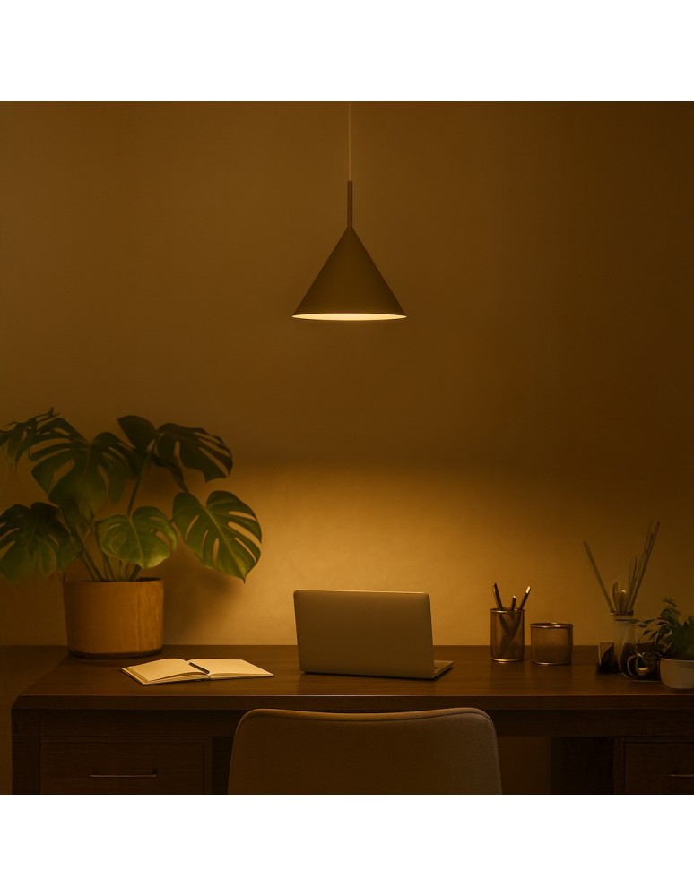 Milagro Lampa wisząca CAPITAL TAUPE Ø32cm 1xGX53 MLP2469