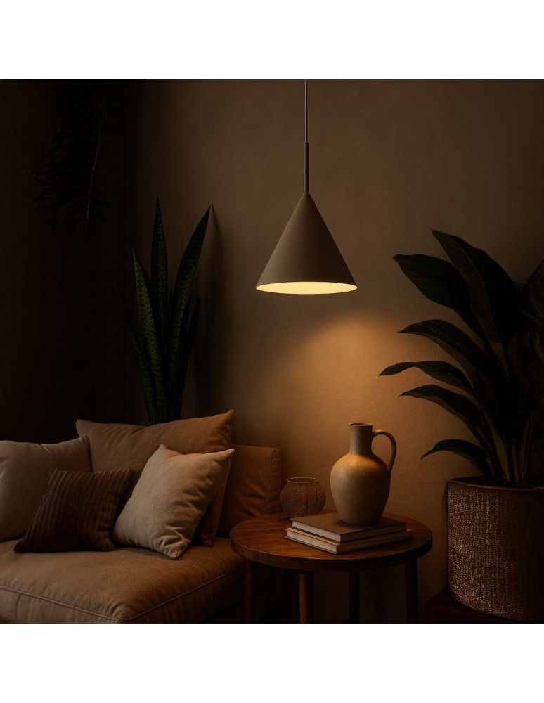 Milagro Lampa wisząca CAPITAL TAUPE Ø32cm 1xGX53 MLP2469