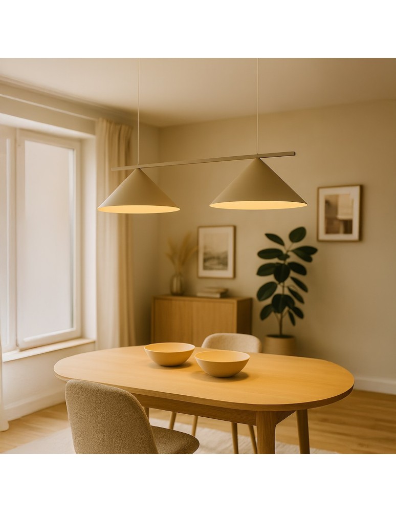 Milagro Lampa wisząca CAPITAL TAUPE 2xGX53 MLP2472